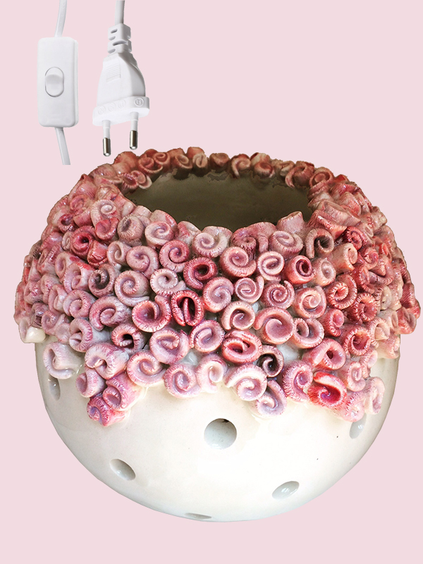 Keramička lampa "LA VIE EN ROSE"